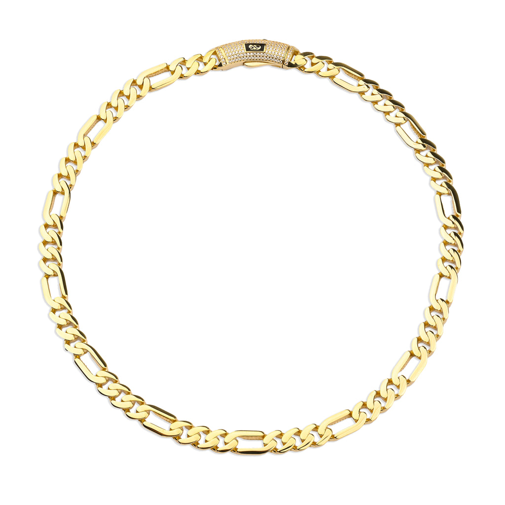 Men's Figaro Chain Necklace 7 mm