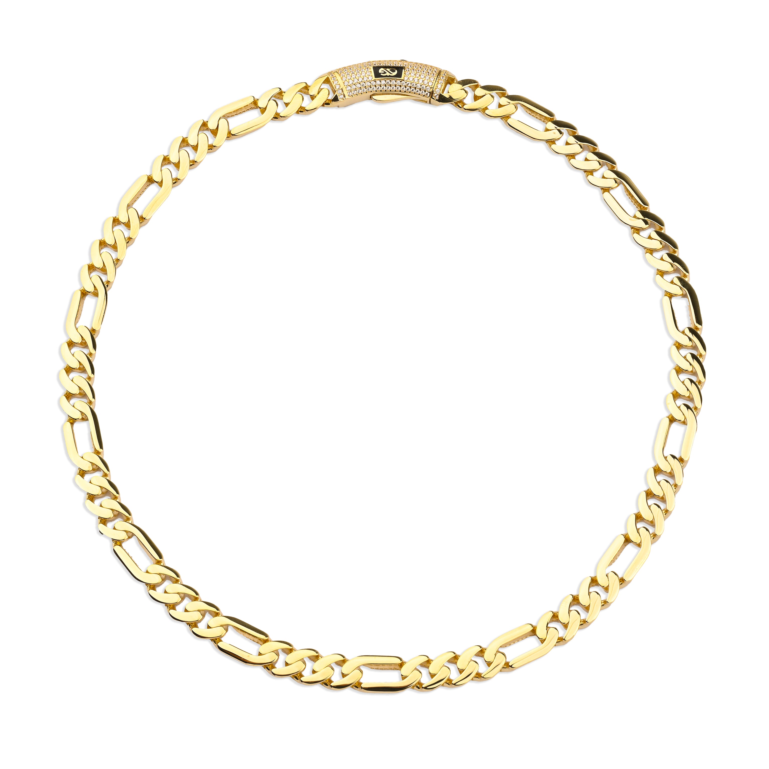 Men's Figaro Chain Necklace 7 mm