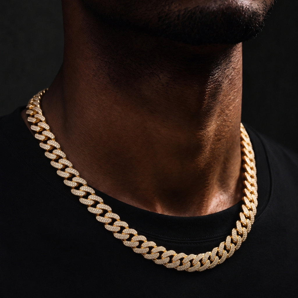 Men's Cuban Chain Necklace 13 mm